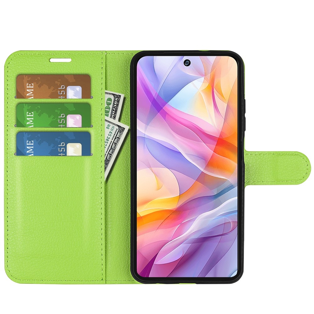 Litchi könyv tok a ZTE Blade V70 Vita készülékhez - zöld