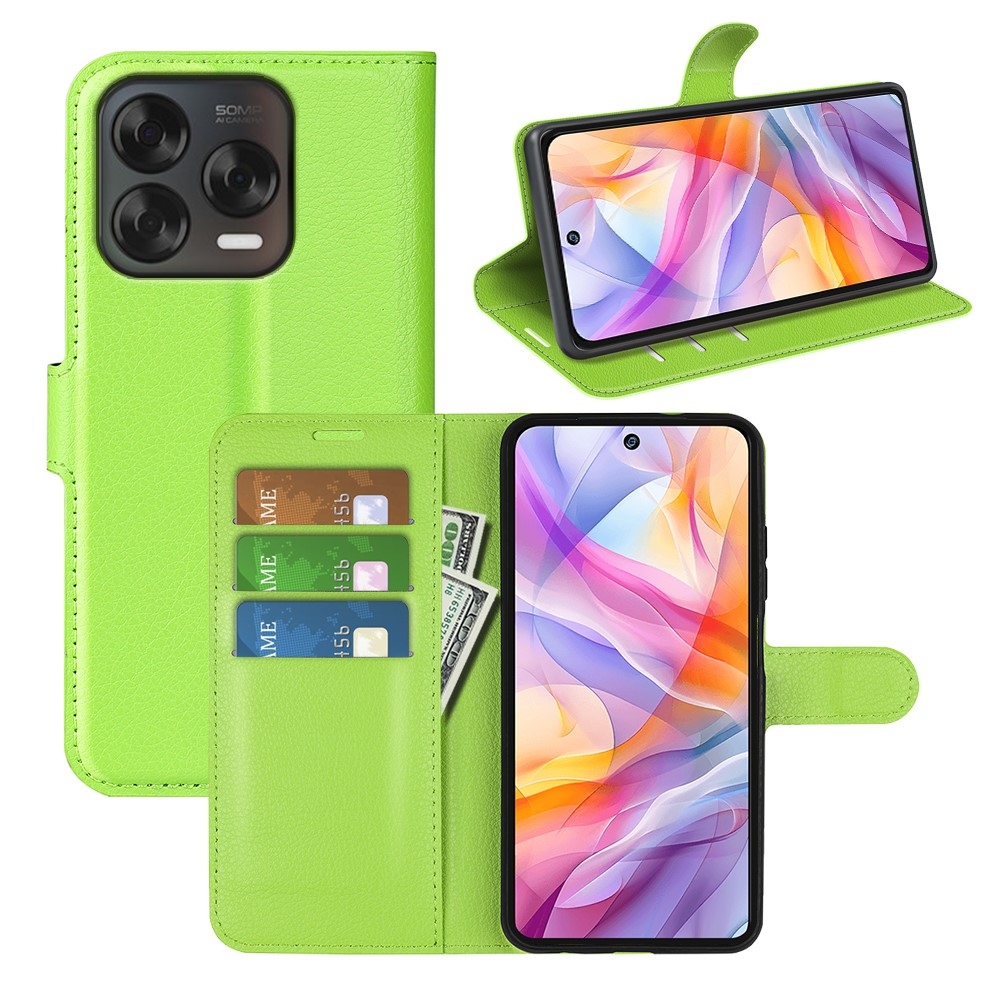 Litchi könyv tok a ZTE Blade V70 Vita készülékhez - zöld