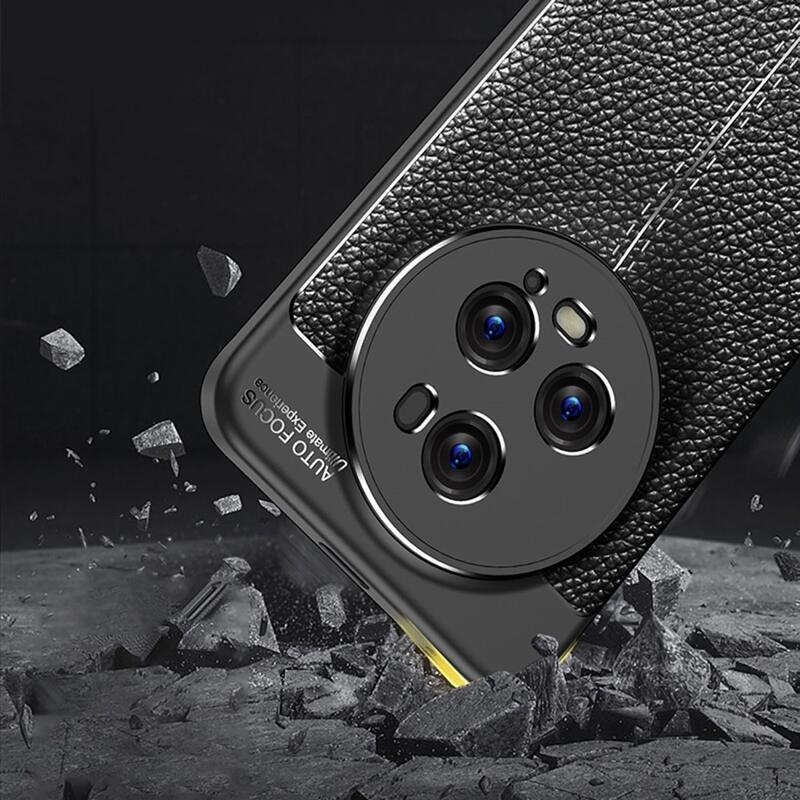 Litchi tartós zselés tok Honor Magic 5 Pro 5G - fekete