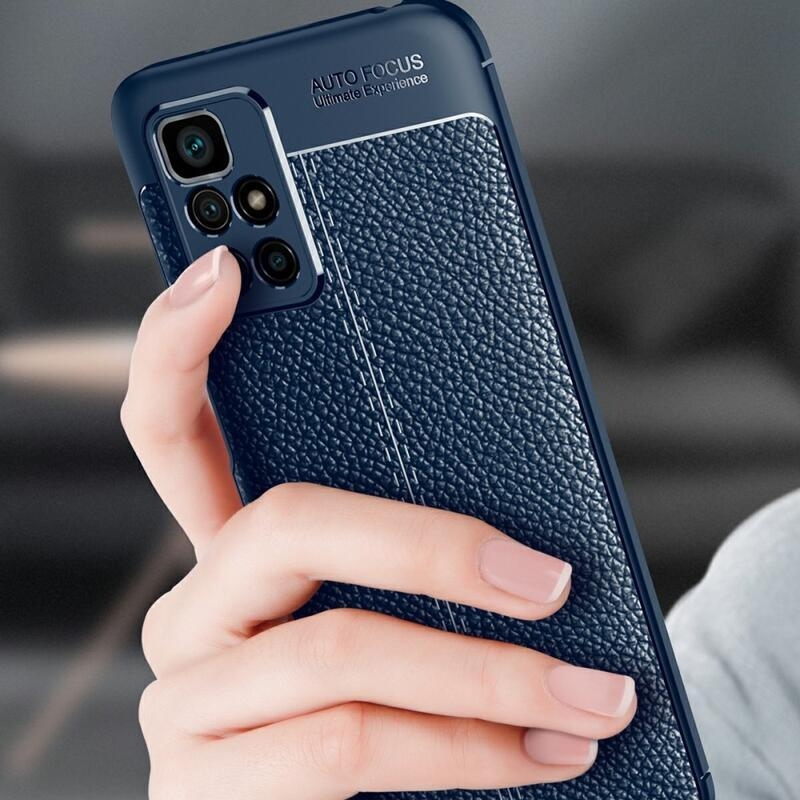 Litchi tartós zselés tok Xiaomi Redmi 10/Redmi 10 (2022) - kék