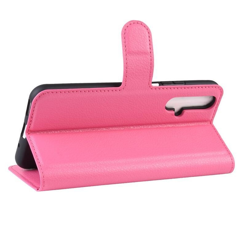 Litchi pénztárca tok Honor 20/Huawei Nova 5T - rózsa