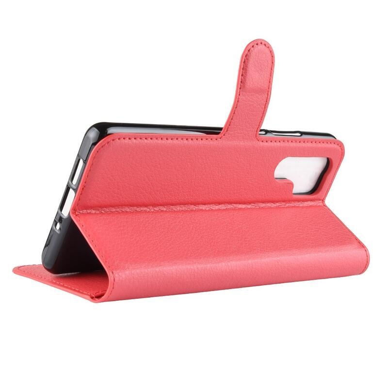 Litchi pénztárca tok Huawei P30 Pro-hoz - piros