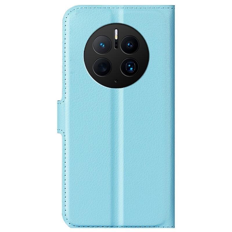 Litchi pénztárca tok Huawei Mate 50 Pro-hoz - kék