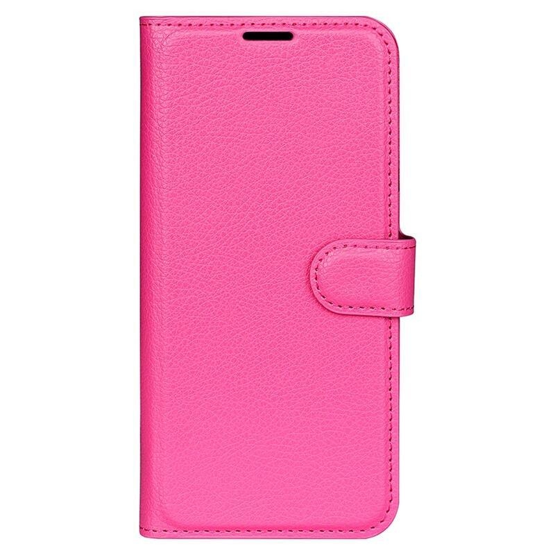 Litchi pénztárca tok a Huawei Mate 50 Pro-hoz - rózsaszínű