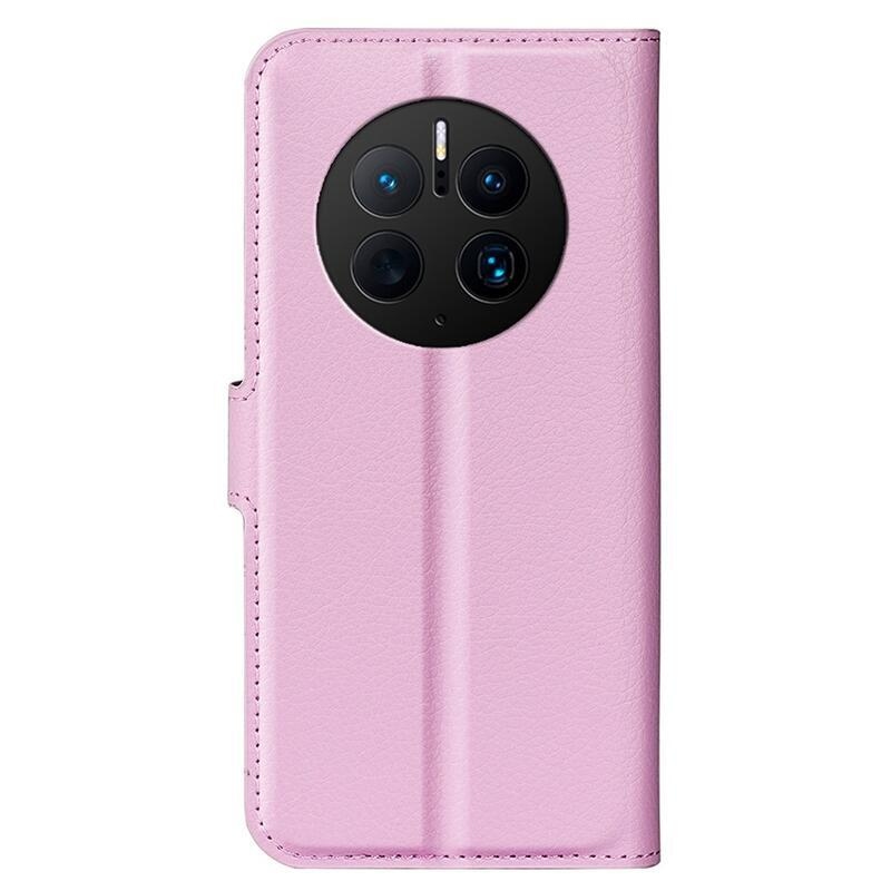 Litchi pénztárca tok Huawei Mate 50 Pro-hoz - rózsaszín