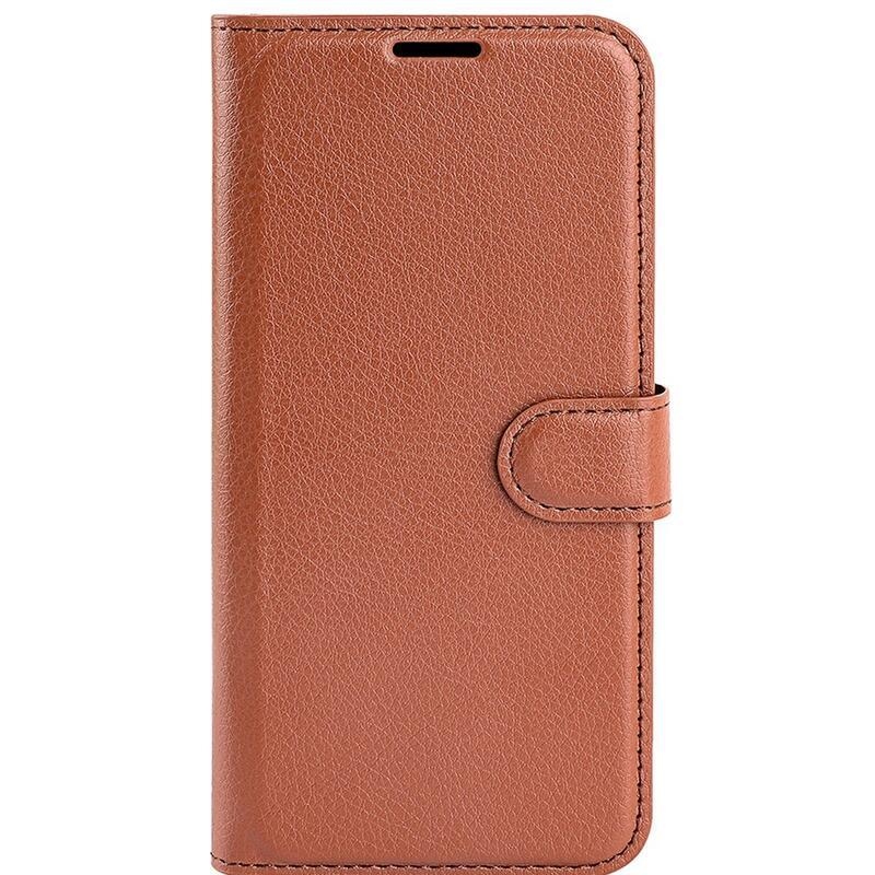 Litchi pénztárca tok Huawei Nova 10 - barna