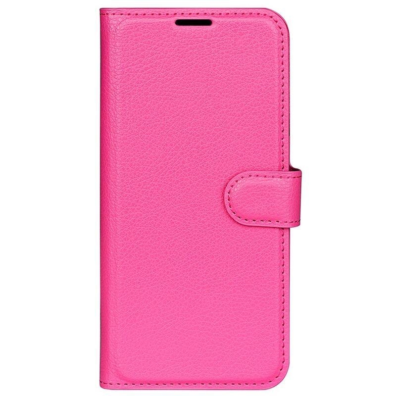 Litchi pénztárca tok a Huawei Nova 10 Pro-hoz - rózsaszínű