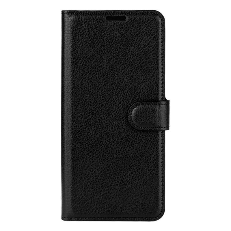 Litchi pénztárca tok Samsung Galaxy A32 4G - fekete