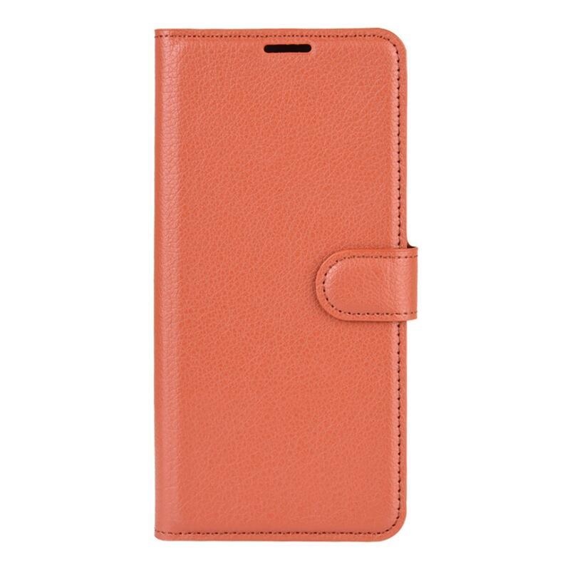 Litchi pénztárca tok Samsung Galaxy A32 4G - barna