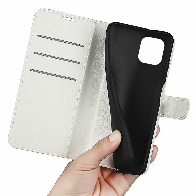 Litchi pénztárca tok Xiaomi Redmi A1/Redmi A2 - fehér