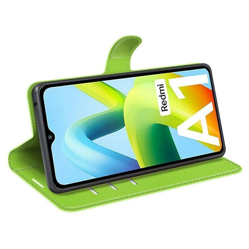 Litchi pénztárca tok Xiaomi Redmi A1/Redmi A2 - zöld