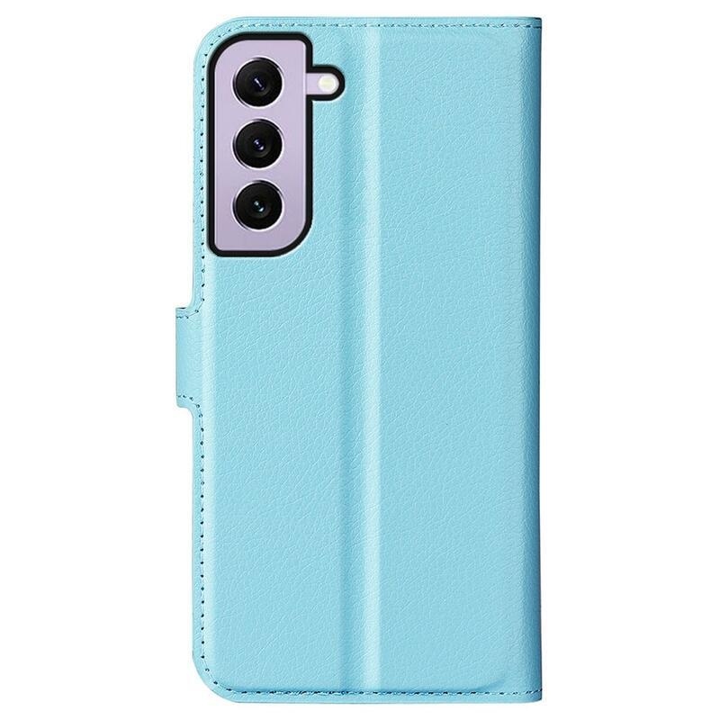 Litchi pénztárca tok Samsung Galaxy S23-hoz - kék