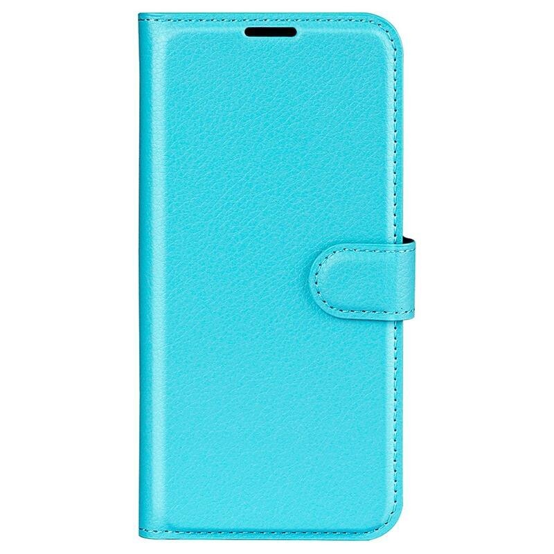 Litchi PU bőr pénztárca tok Honor Magic 4 Lite 5G - kék