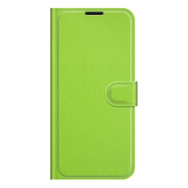 Litchi PU bőr pénztárca tok Vivo Y21/Y21s/Y33s - zöld