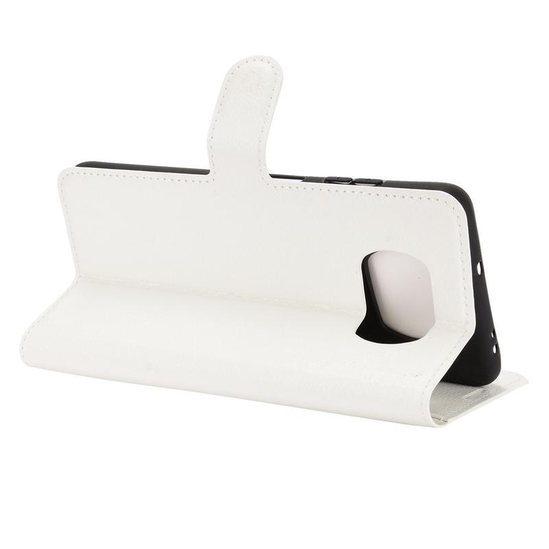 Litchi PU bőr pénztárca tok Xiaomi Poco X3/X3 Pro - fehér