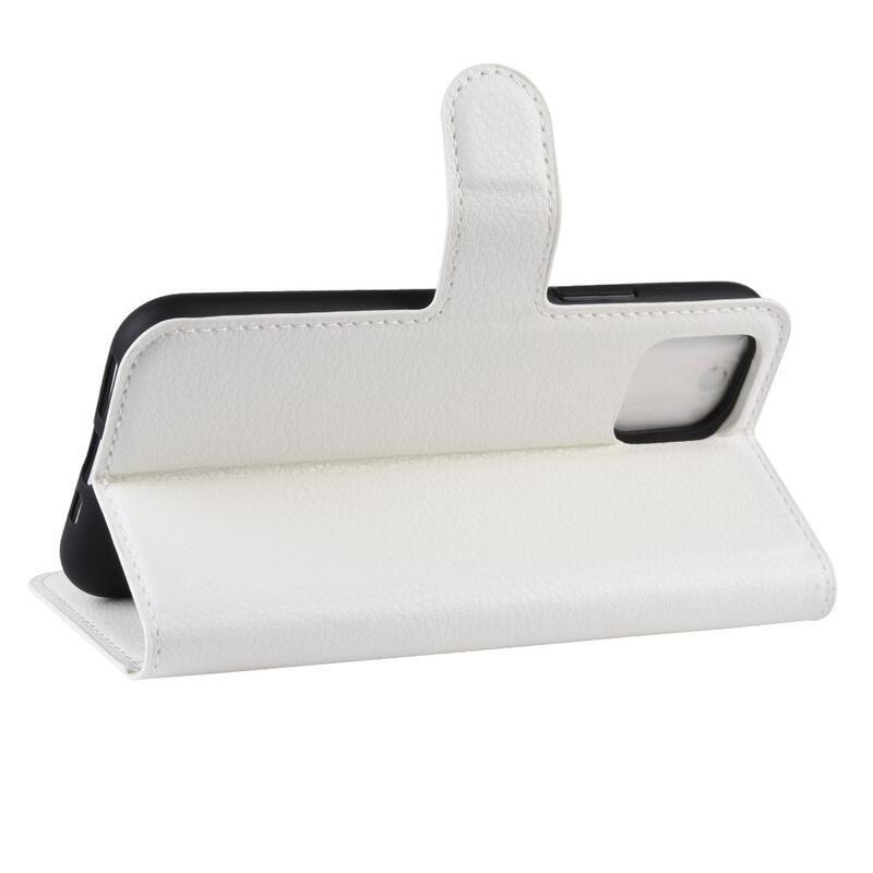 Litchi PU bőr tok iPhone 11 Pro 5.8 készülékhez - fehér