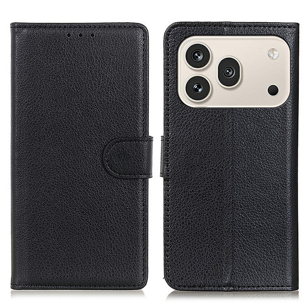 Litchie könyvtáska Honor 600 Pro 5G/Honor 600 5G - fekete