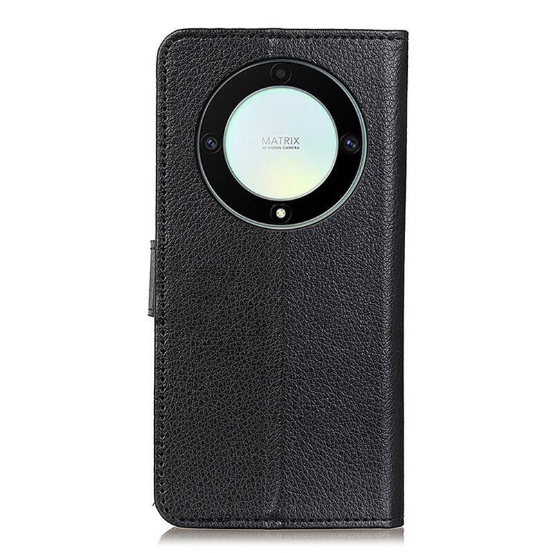 Litchie könyvtáska Honor Magic 5 Lite 5G készülékhez - fekete