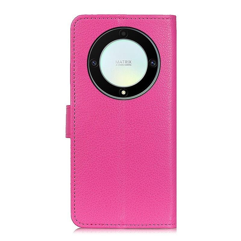 Litchie könyv tok a Honor Magic 5 Lite 5G-hez - rózsaszínű
