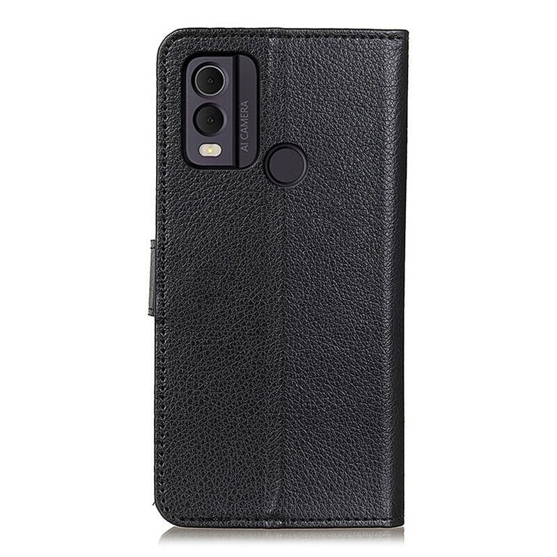 Litchie könyvtáska Nokia C22 készülékhez - fekete