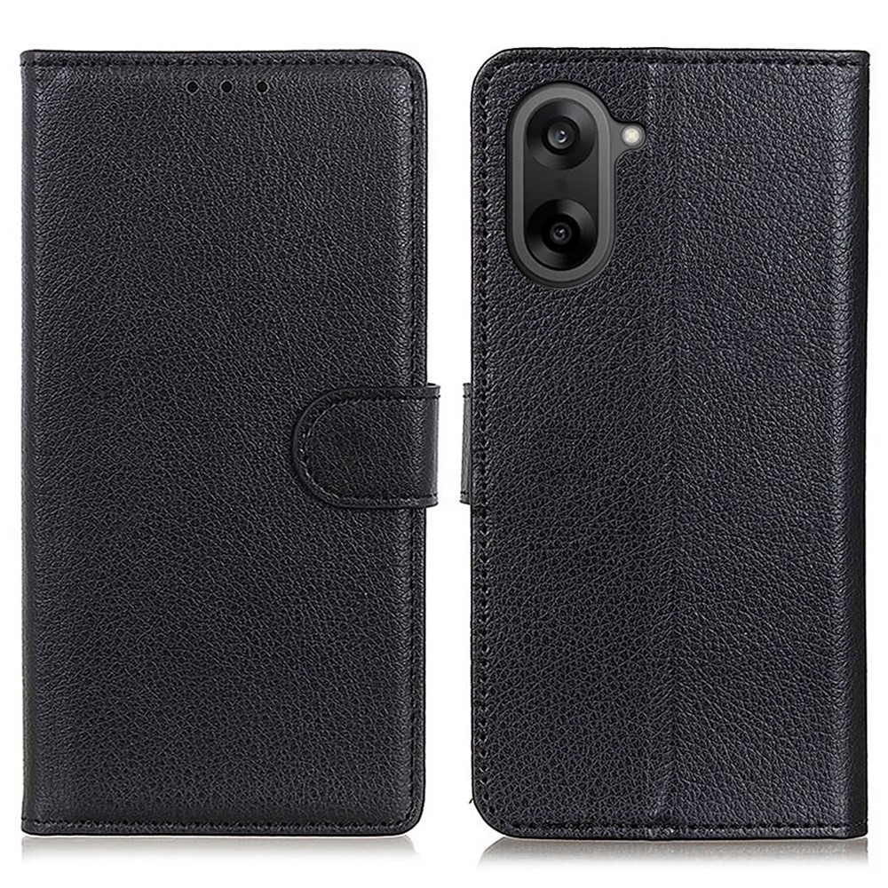 Litchie könyv tok a OnePlus Nord CE5 5G számára - fekete