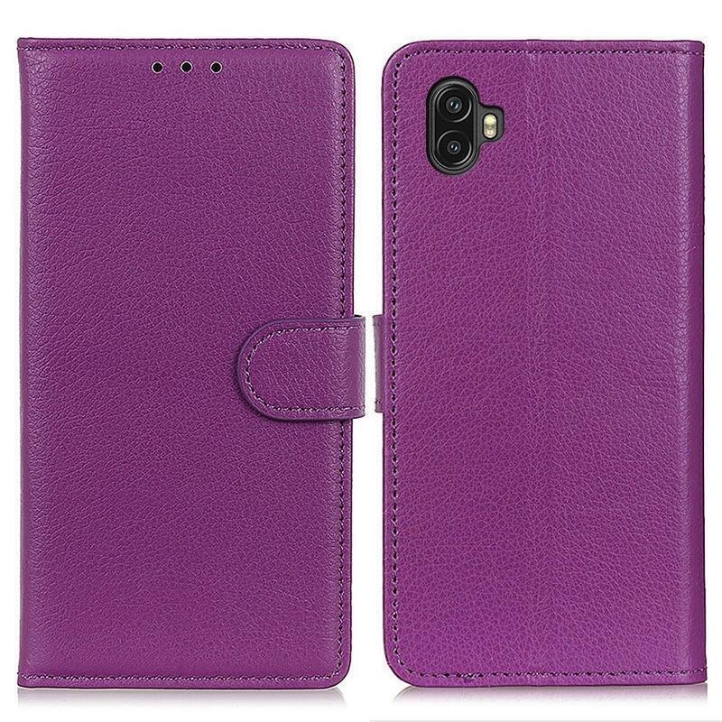 Litchie könyv tok Samsung Galaxy Xcover 6 Pro készülékhez - lila