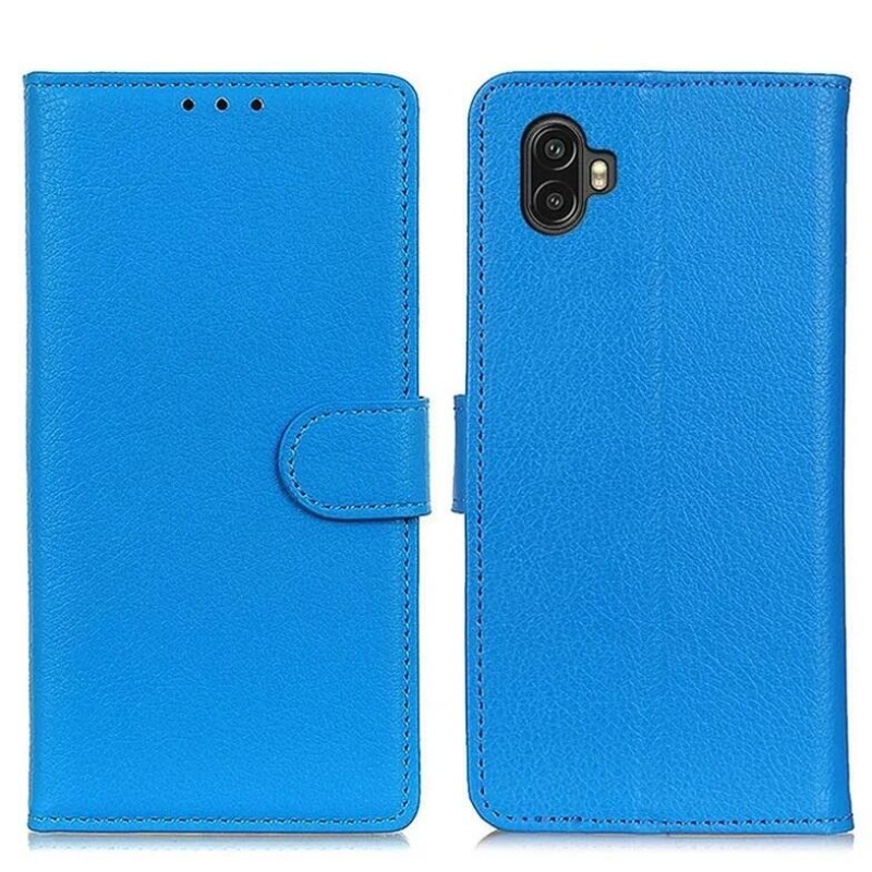 Litchie könyvtáska Samsung Galaxy Xcover 6 Pro készülékhez - kék