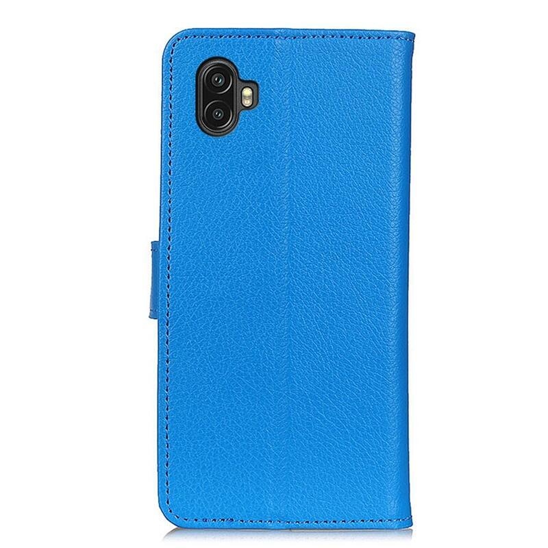 Litchie könyvtáska Samsung Galaxy Xcover 6 Pro készülékhez - kék