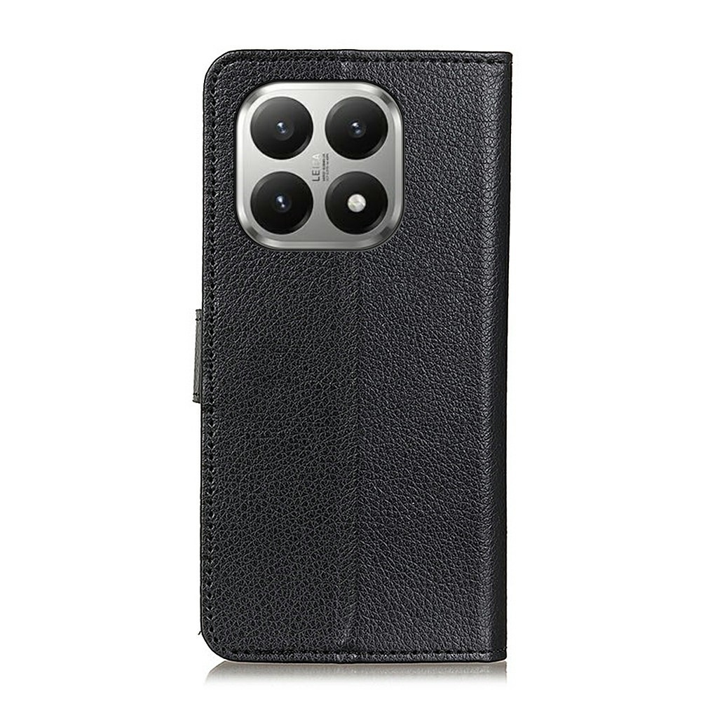 Litchie könyv tok Xiaomi 17T Pro-hoz - fekete