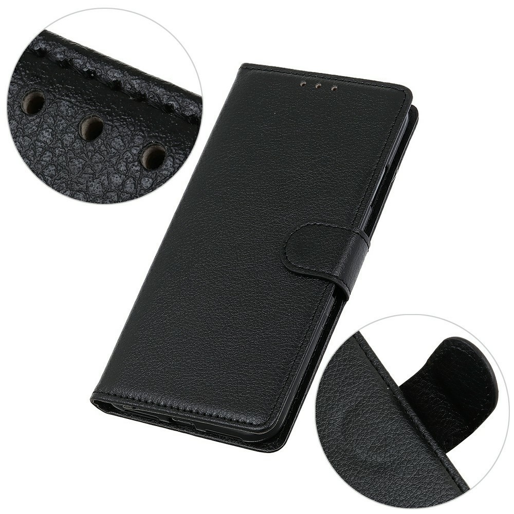 Litchie könyv tok Xiaomi 17T Pro-hoz - fekete