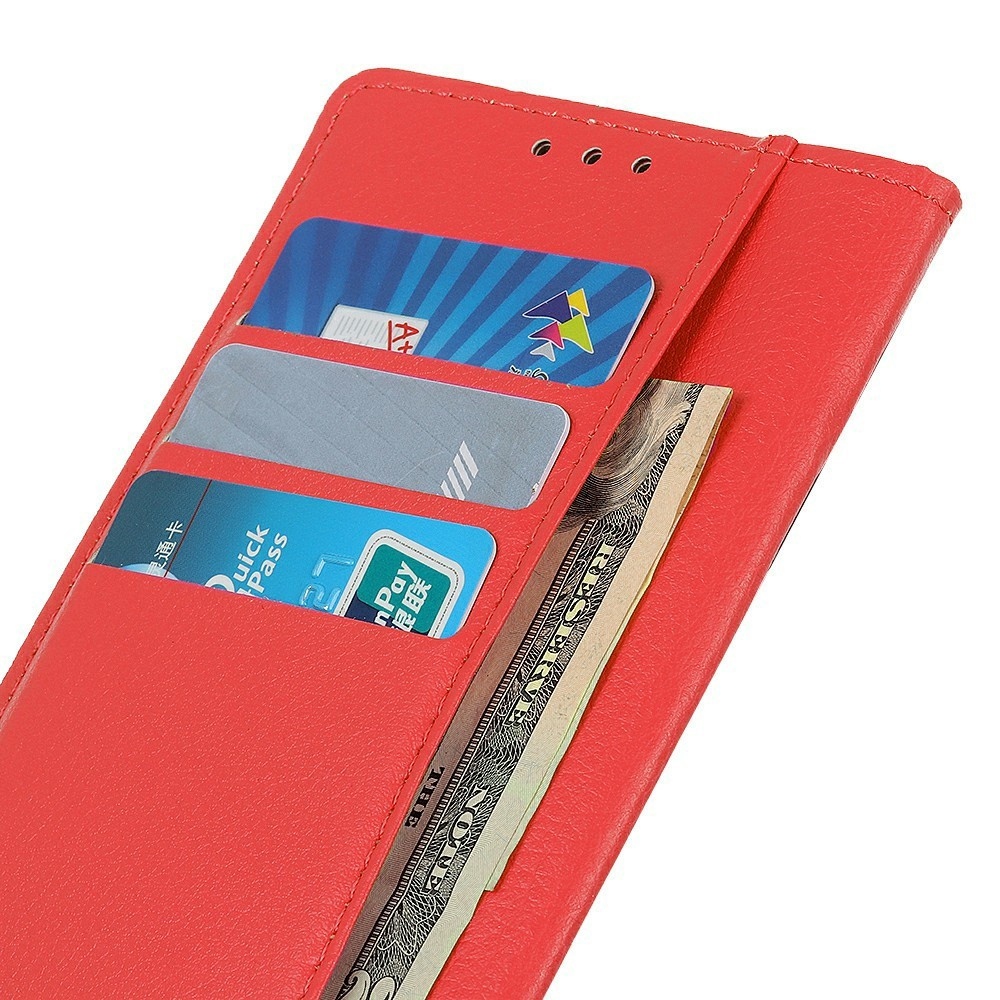 Litchie könyv tok Xiaomi 17T Pro-hoz - piros