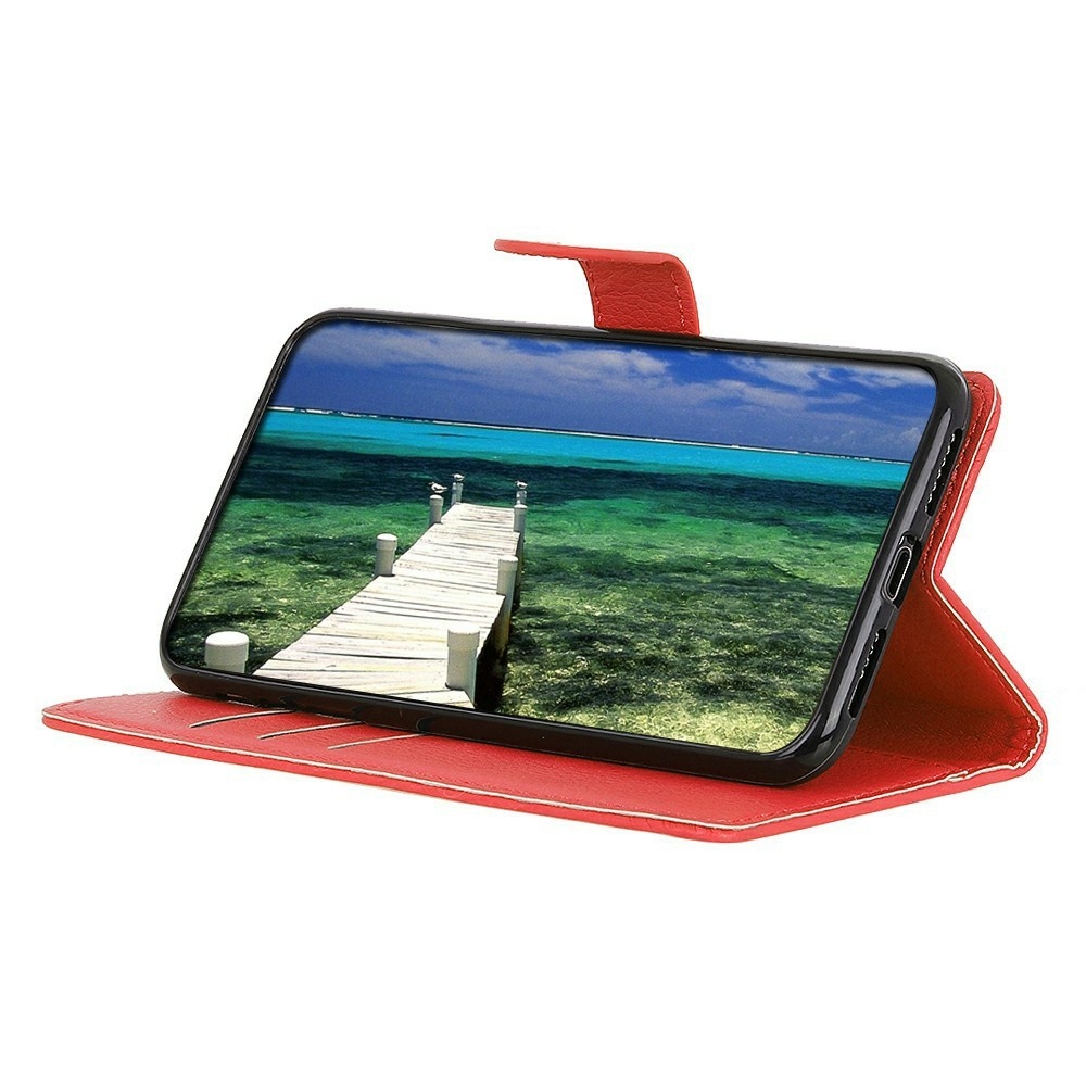Litchie könyv tok Xiaomi 17T Pro-hoz - piros
