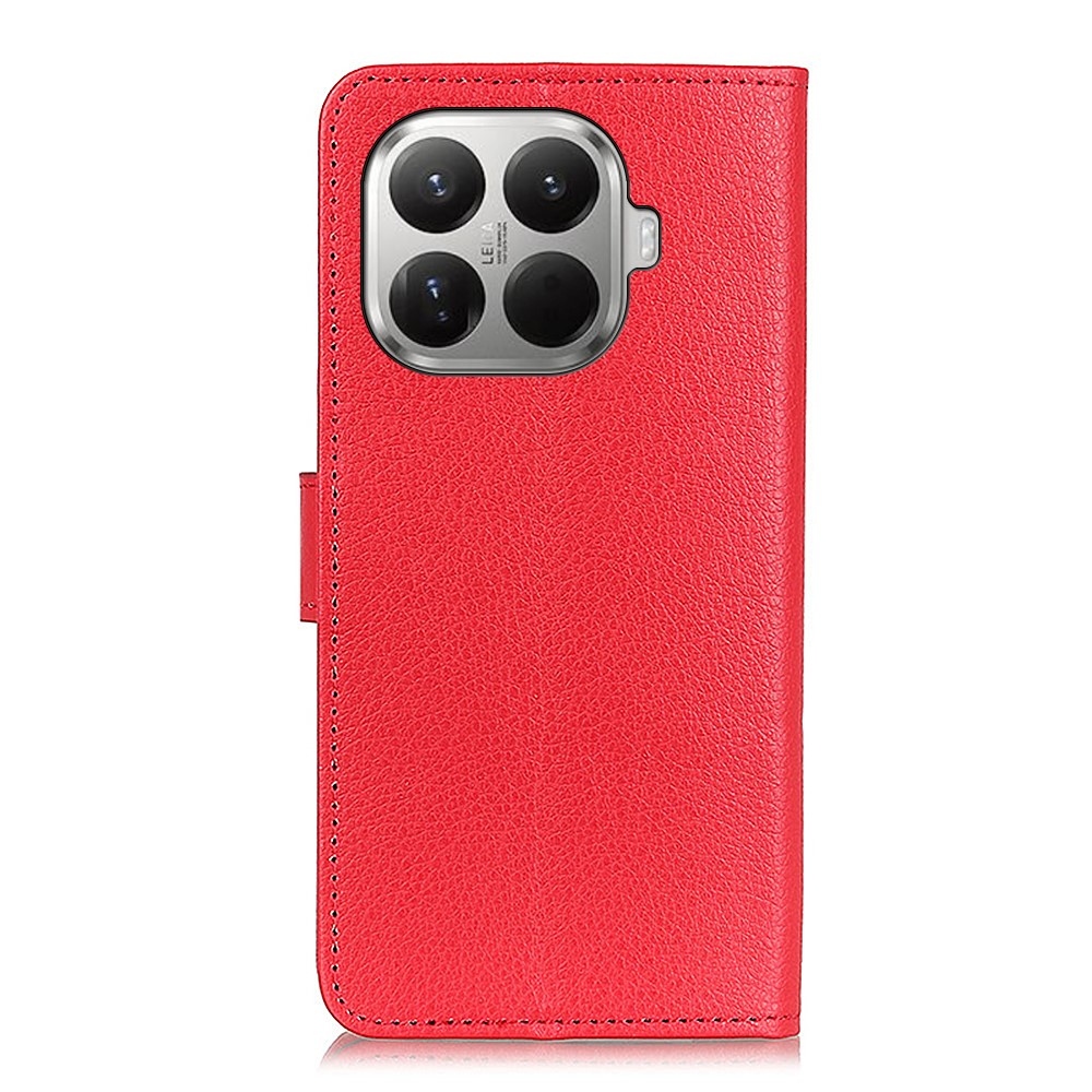 Litchie könyv tok Xiaomi 17T Pro-hoz - piros