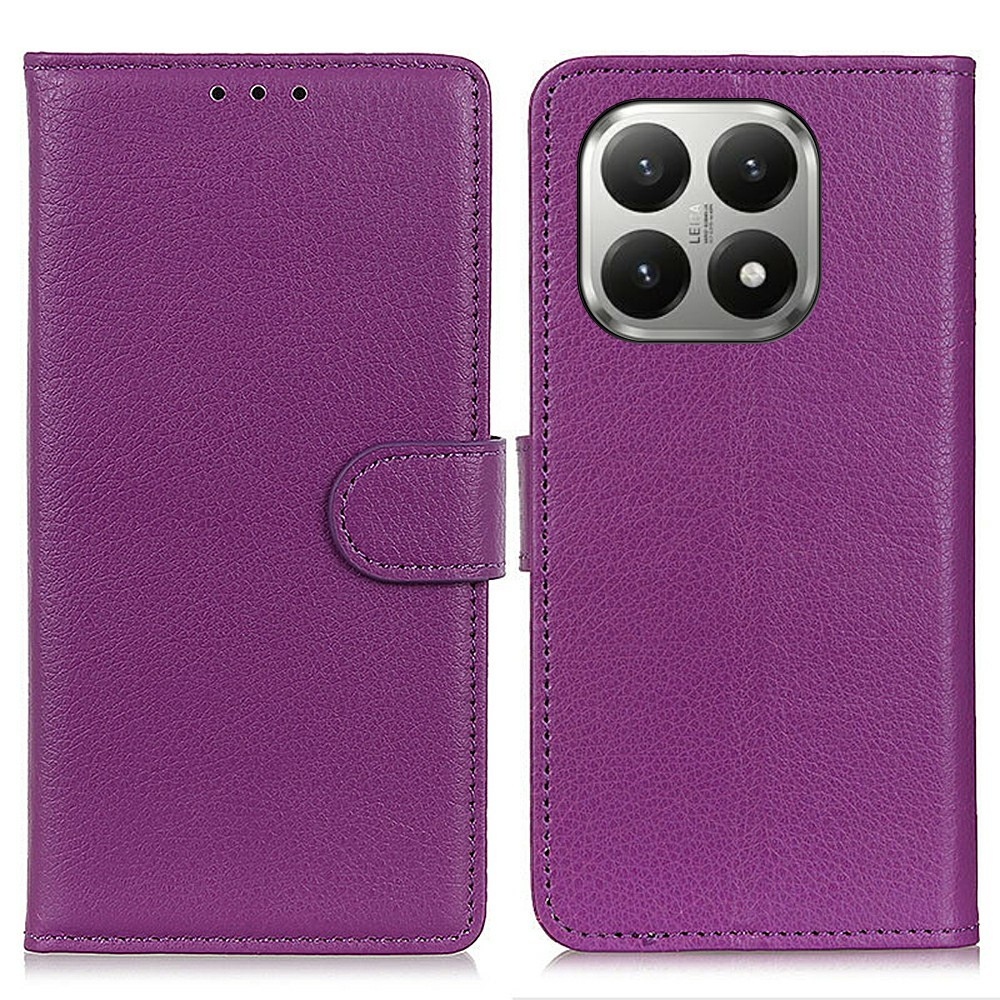 Litchie könyv tok Xiaomi 17T Pro-hoz - lila