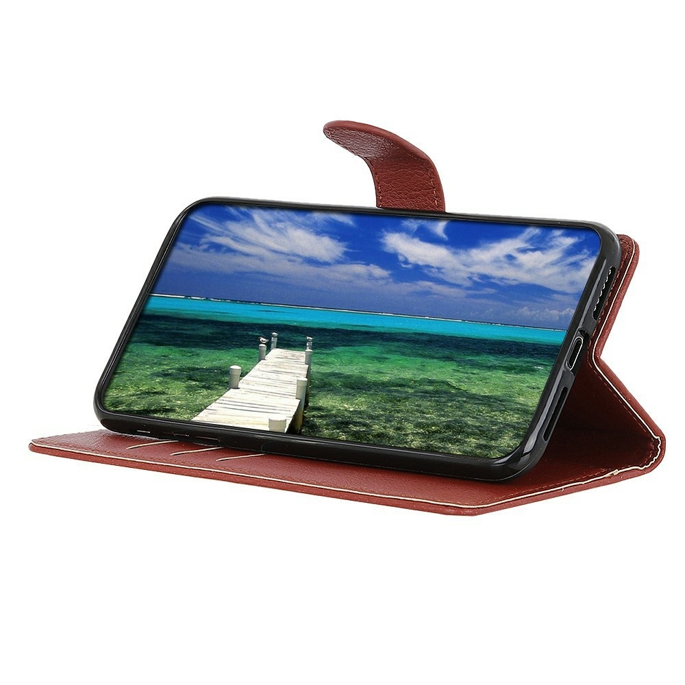 Litchie könyv tok Xiaomi 17T Pro-hoz - barna
