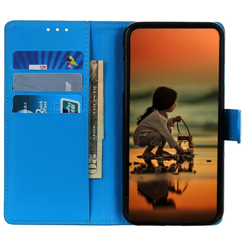 Litchie könyvtáska Xiaomi 17T Pro-hoz - kék