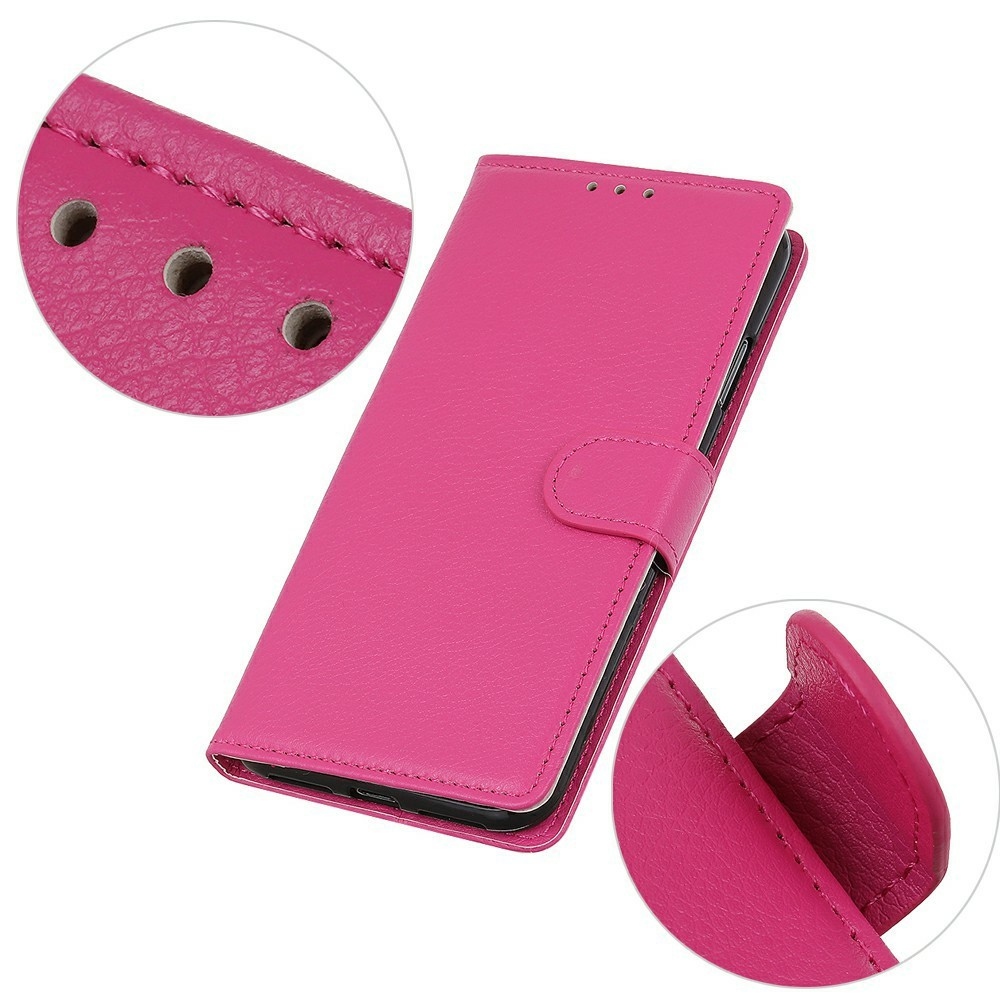 Litchie könyv tok a Xiaomi 17T Pro-hoz - rózsaszínű