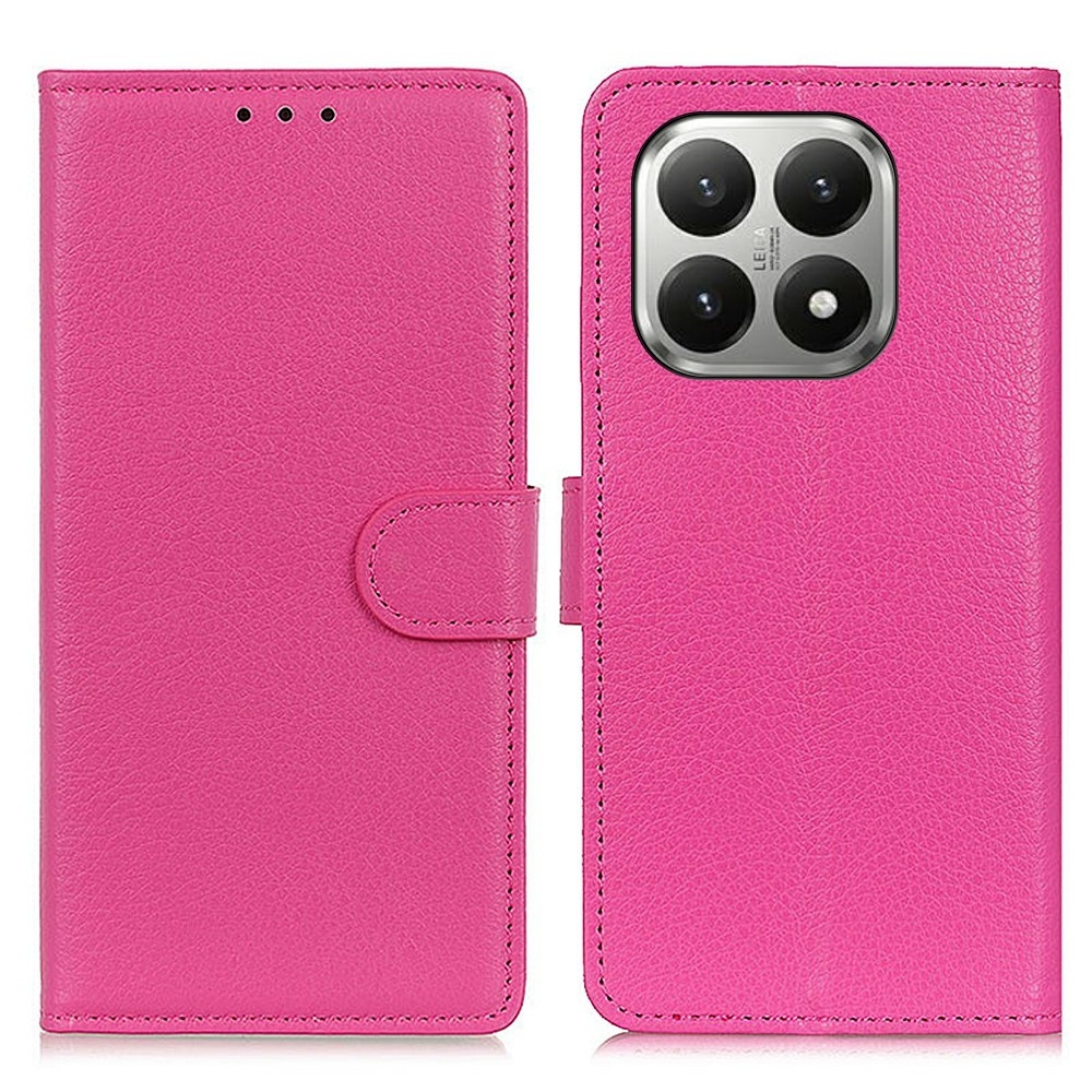Litchie könyv tok a Xiaomi 17T Pro-hoz - rózsaszínű