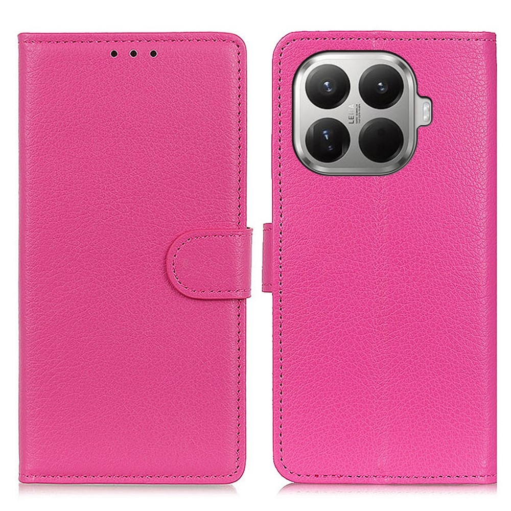 Litchie könyv tok a Xiaomi 17T Pro-hoz - rózsaszínű