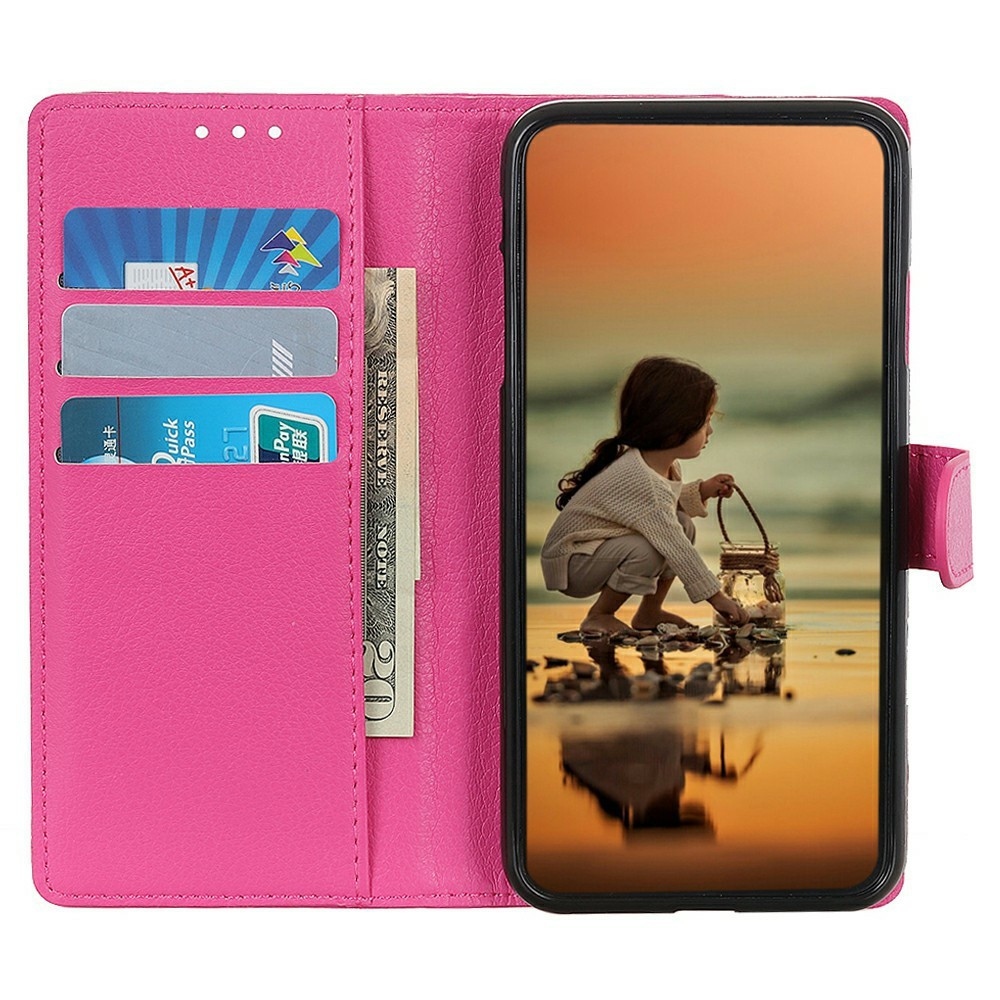 Litchie könyv tok a Xiaomi 17T Pro-hoz - rózsaszínű