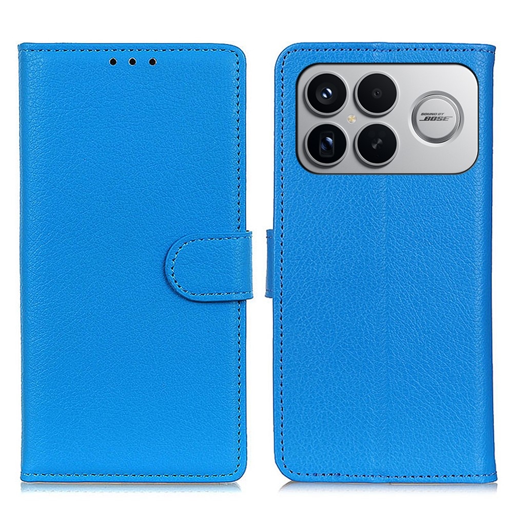 Litchie könyv tok a Xiaomi Poco F8 Ultra 5G-hez - kék