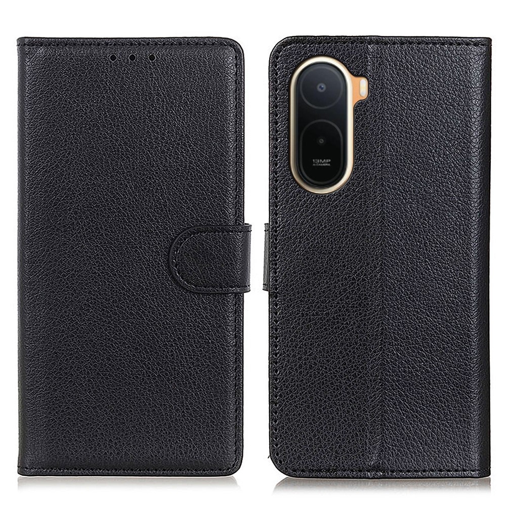 Litchie könyv tok a Xiaomi Redmi A7 Pro készülékhez - fekete