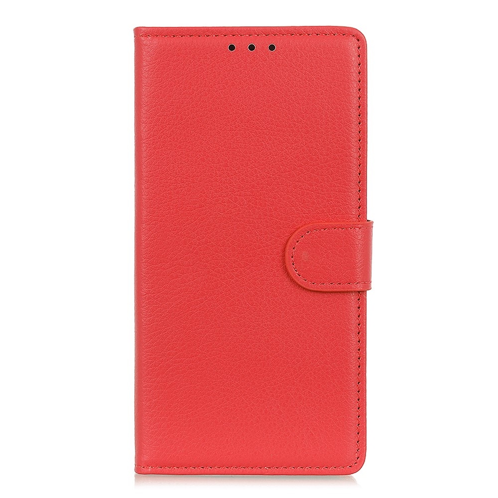 Litchie könyv tok a Xiaomi Redmi A7 Pro-hoz - piros