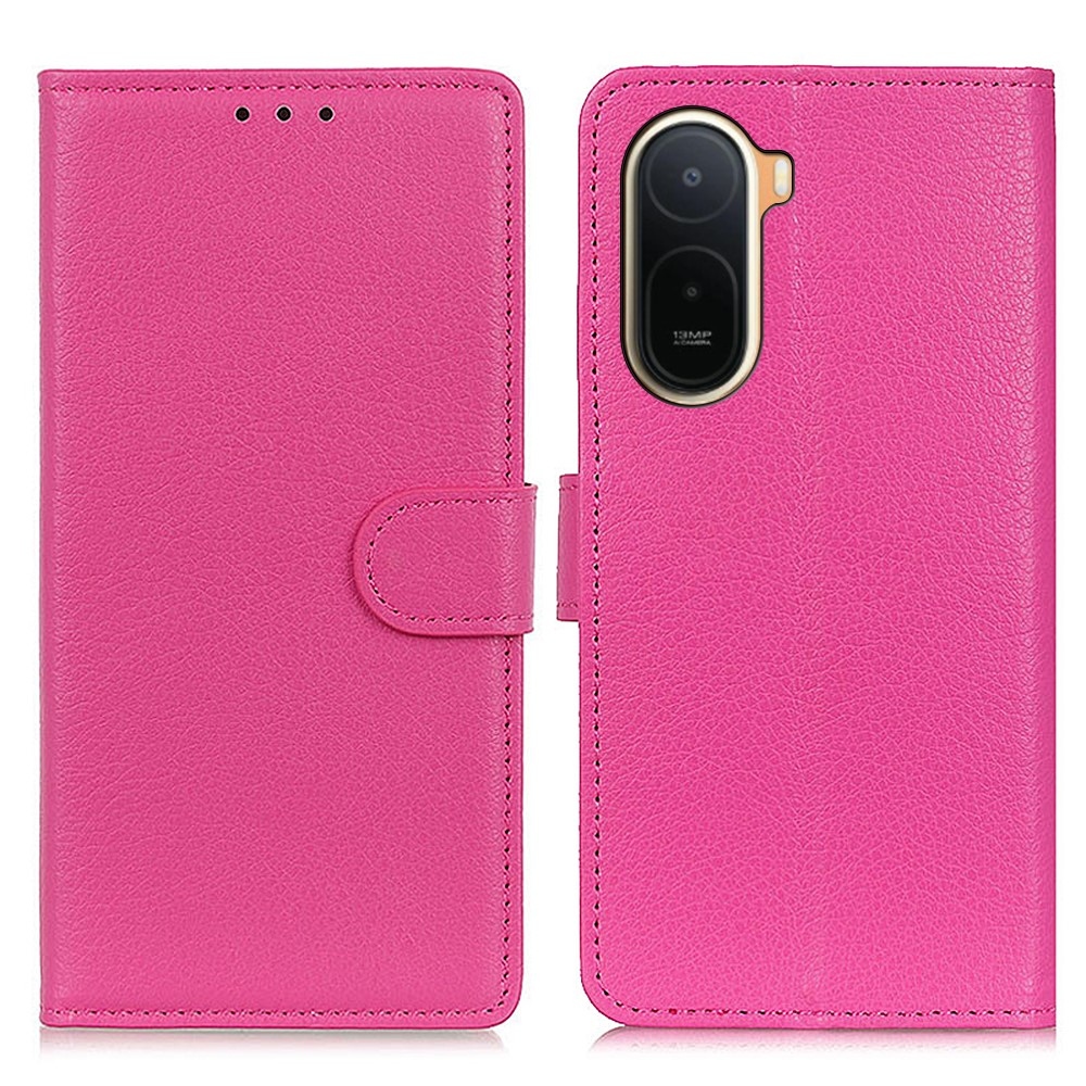 Litchie könyv tok a Xiaomi Redmi A7 Pro-hoz - rózsaszínű