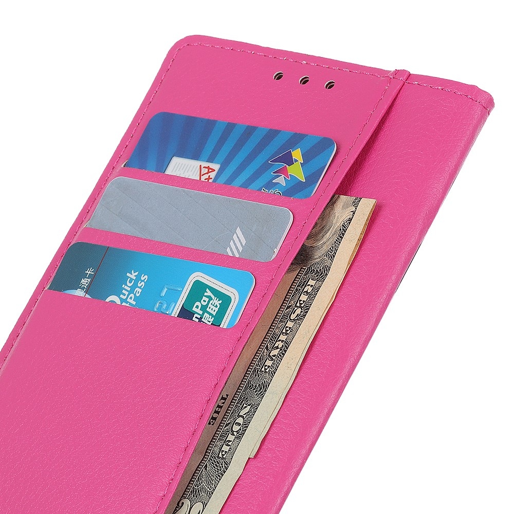 Litchie könyv tok a Xiaomi Redmi A7 Pro-hoz - rózsaszínű