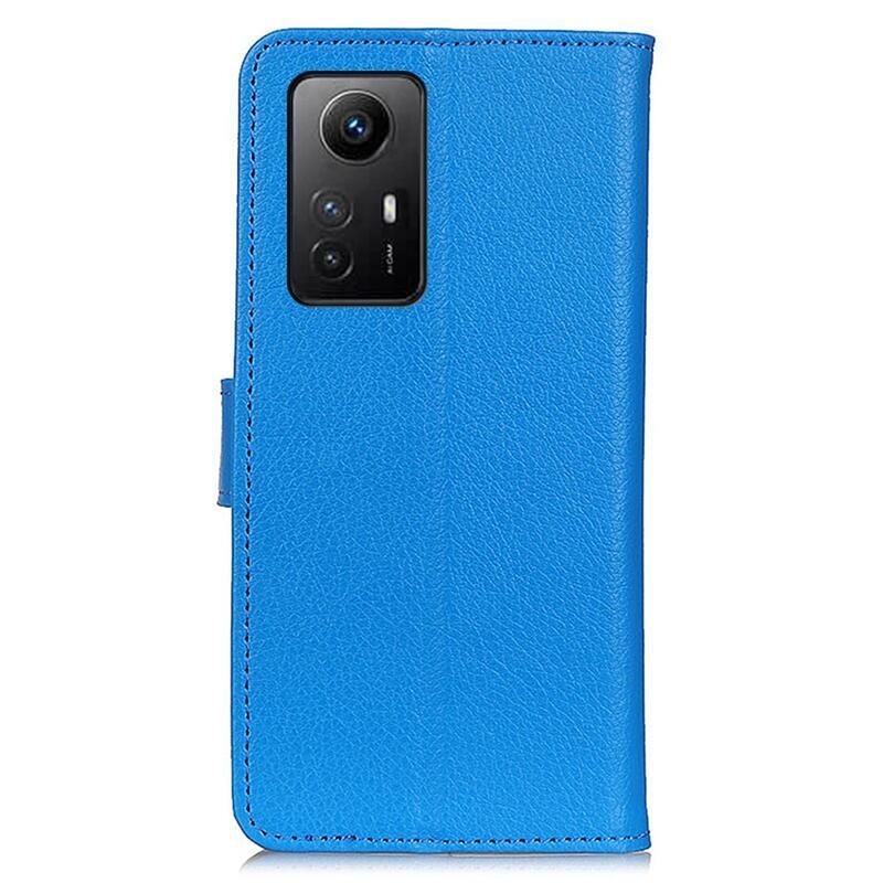 Litchie könyv tok a Xiaomi Redmi Note 12S-hez - kék