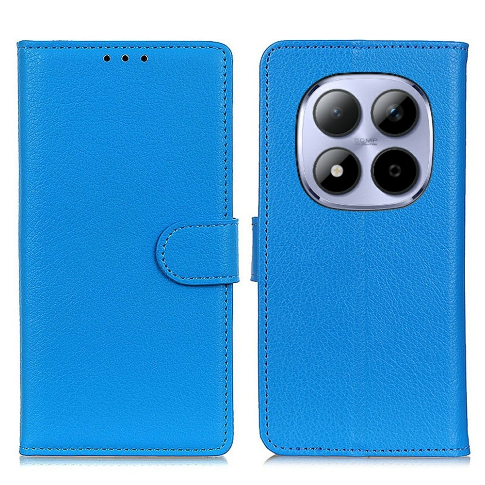 Litchie könyv tok a Xiaomi Redmi Note 15 Pro 4G-hez - kék