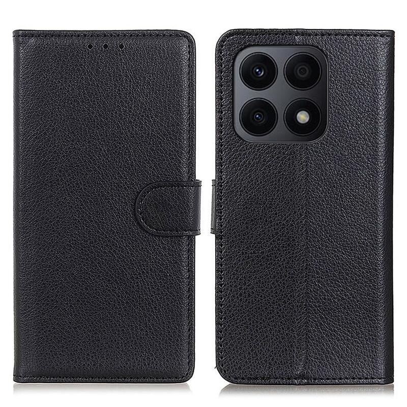 Litchie könyvtáska Honor X8a készülékhez - fekete