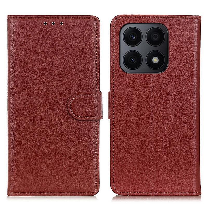 Litchie könyvtáska Honor X8a - barna