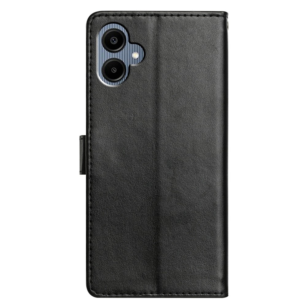 Vérrögök könyv tok Samsung Galaxy A07 4G-hez - fekete